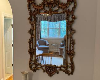 Large Chinese chippendale mirror