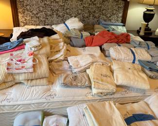 Lots of linens 