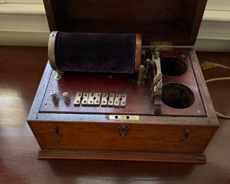 Interesting wooden box.  