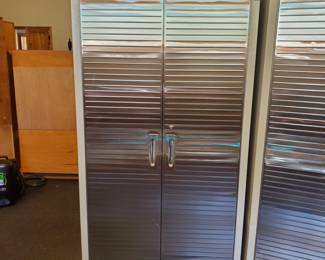 Seville Classics UltraHD Solid Steel Rolling Metal Storage Cabinet Locker Organizer w/Adjustable Shelves for Garage, Warehouse, Office 36" W x 18" D x 72" H