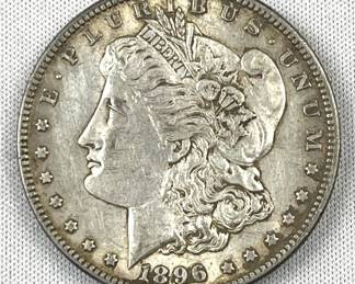 1896 Morgan Silver Dollar, US $1 Coin