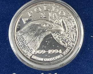 1oz Silver Apollo 11 .999 Limited Ed 25th Anniv
