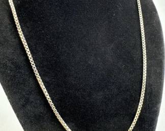 925 Silver Italy Box Chain Link Necklace
