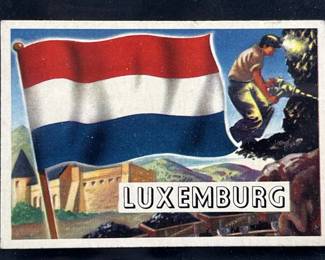 1956 Topps Flags of the World Luxemburg