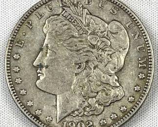 1902 Morgan Silver Dollar, US $1 Coin