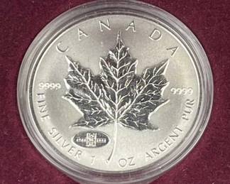 1oz Silver 1998 Reverse Proof w/ Privy Maple