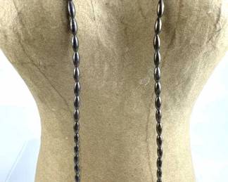 925 Silver Vintage Navajo Melon Beads Necklace