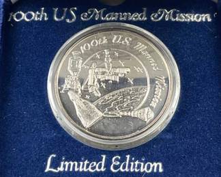 1oz Silver 100th Manned Space Mission .999