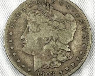 1903-S Morgan Silver Dollar, US $1 Coin