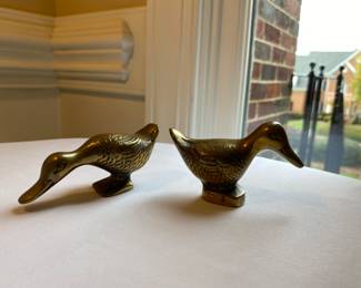 Brass ducks.