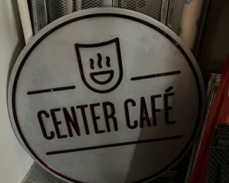 Light up cafe sign