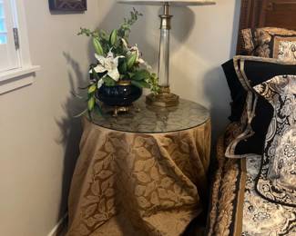 Side table & table lamp