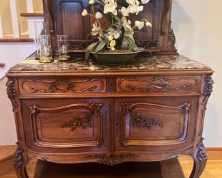 Elegant wooden hutch