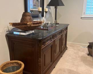 Granite topped hutch