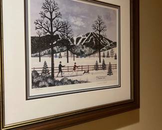 Winter scene artwork
