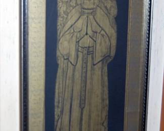 English Knight's Grave Brass Rubbing