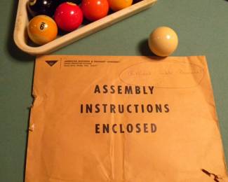 Assembly Instructions for Pool Table