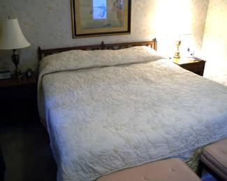 Large Queen Bed with Electric Lift Controls