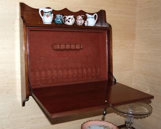 INTERSTING Wall Mounted antique Silverware Chest