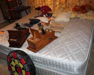 king mattress set and frame, no headboard