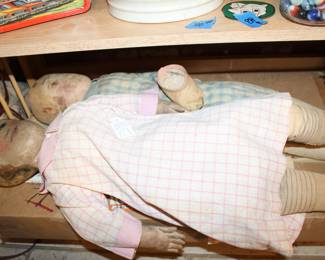 old oilcloth dolls