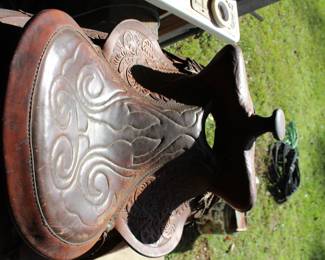 leather Western saddle