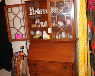 maple secretary hutch
