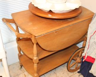 maple tea cart