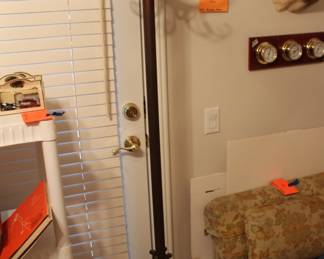 copper and brass coat and hat 