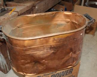 copper wash tub