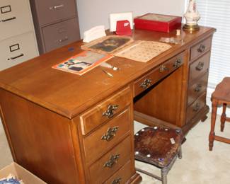 solid-wood office desk
