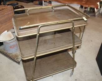 MCM three-tier kitchen cart