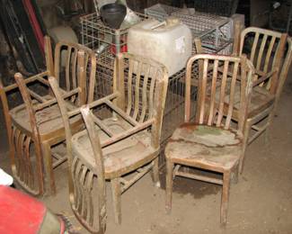 Aluminum chairs possibly 40s emmco