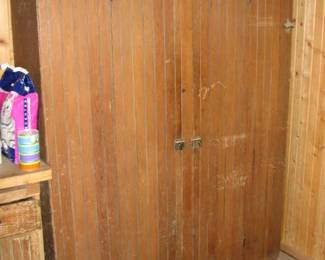 primitive wood cabinet (in house)