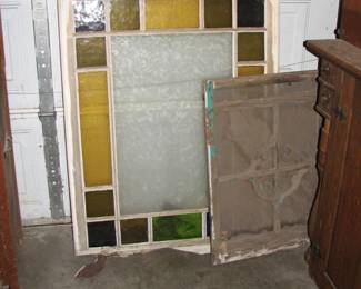 stained glass, there are more of these in varying condition