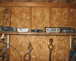 lots of vintage car radios