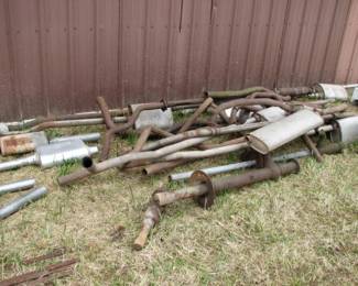 lots of exhaust pipe