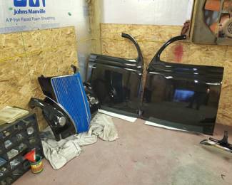 some of the parts for the car