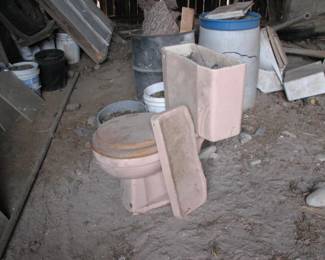 pink toilet