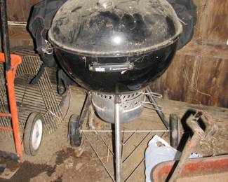 Nicer grill,hand dolly, wagon, step ladder