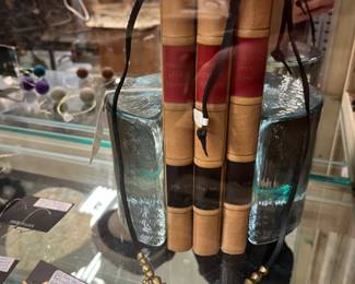 Blenko half round bookend set