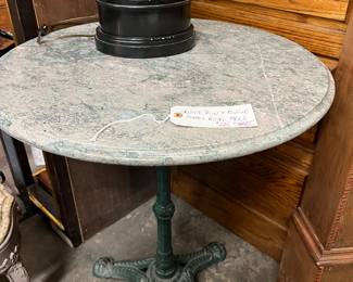 Iron & Marble Bistro Table $225