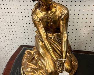 Henri Chapu (French 1833-1891) Joan of Arc Bronze $700