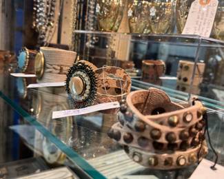 Leatherrock snap cuffs. 50% off 