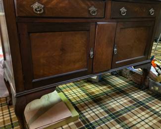 Antique buffet (reuse for big screen TV?)