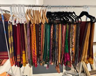 Large Selection of Linens, Silk Fabrics & Indian Saree's