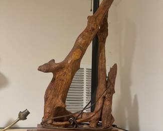 Vintage Driftwood Lamp