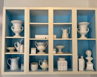 Collection of White Porcelain Urns, Vases & Decorative Accessories