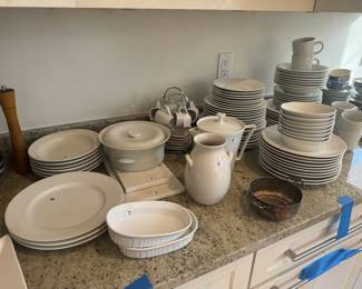 White Bowls, Dishes, Plates, Cups & Platters