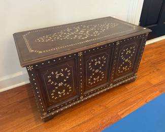 Vintage Inlay Indian Trunk